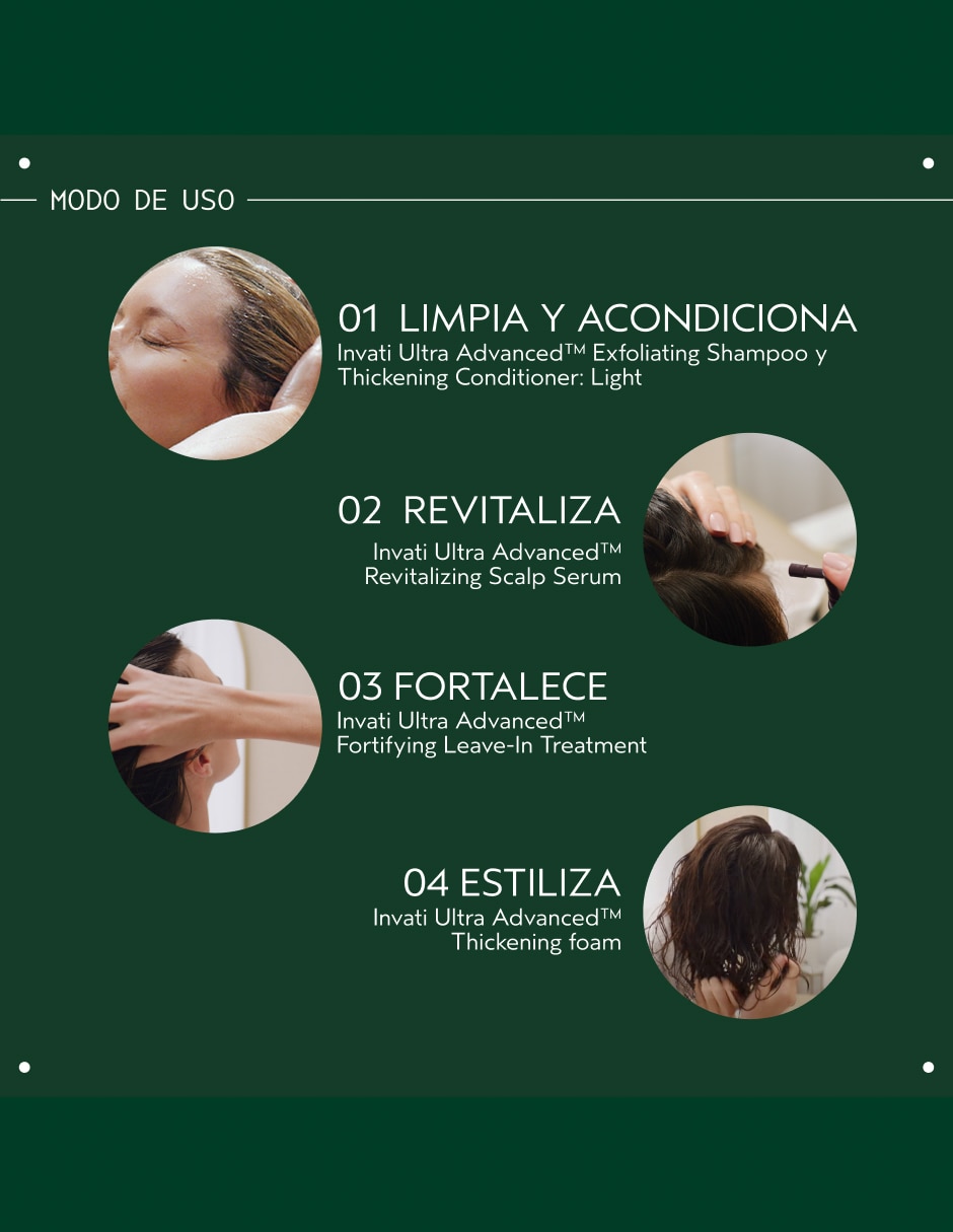 Shampoo anticaída para cabello Invati Ultra Advanced Exfoliating 200 ml 6