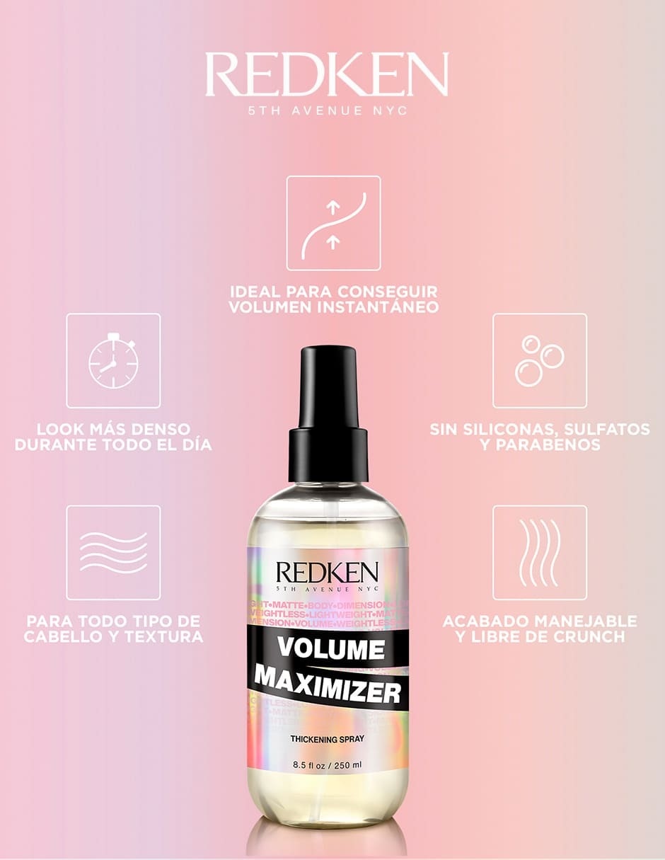 Spray para cabello todo tipo Volume maximizer Styling 250 ml 2