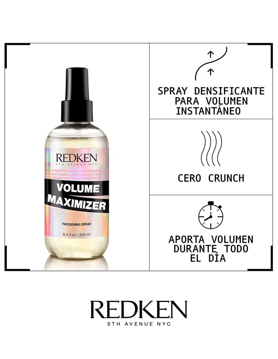 Spray para cabello todo tipo Volume maximizer Styling 250 ml 4