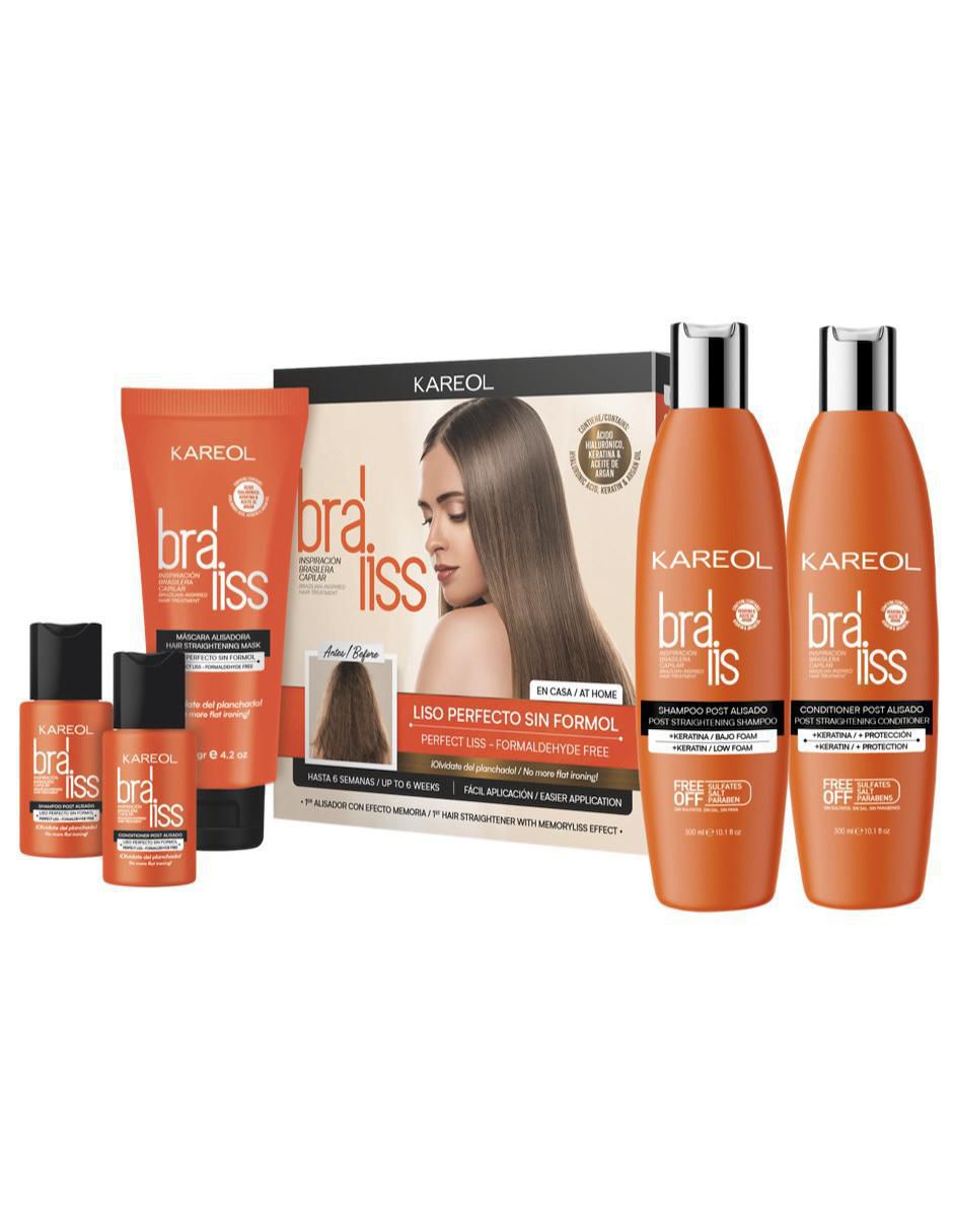 Set capilar Alisado Braliss para todo tipo 5 piezas