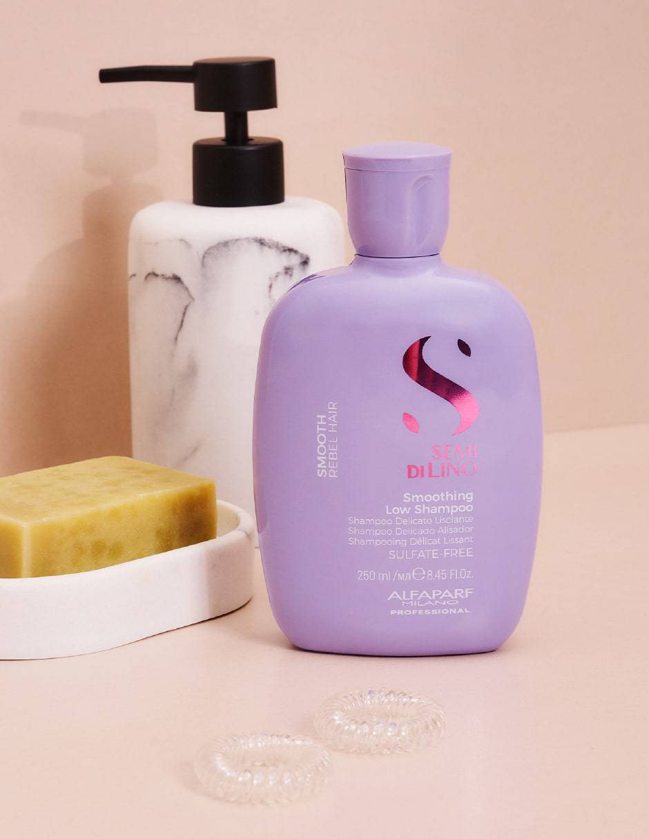 Shampoo anti frizz para cabello crespo Delicado Smoothing Low 5