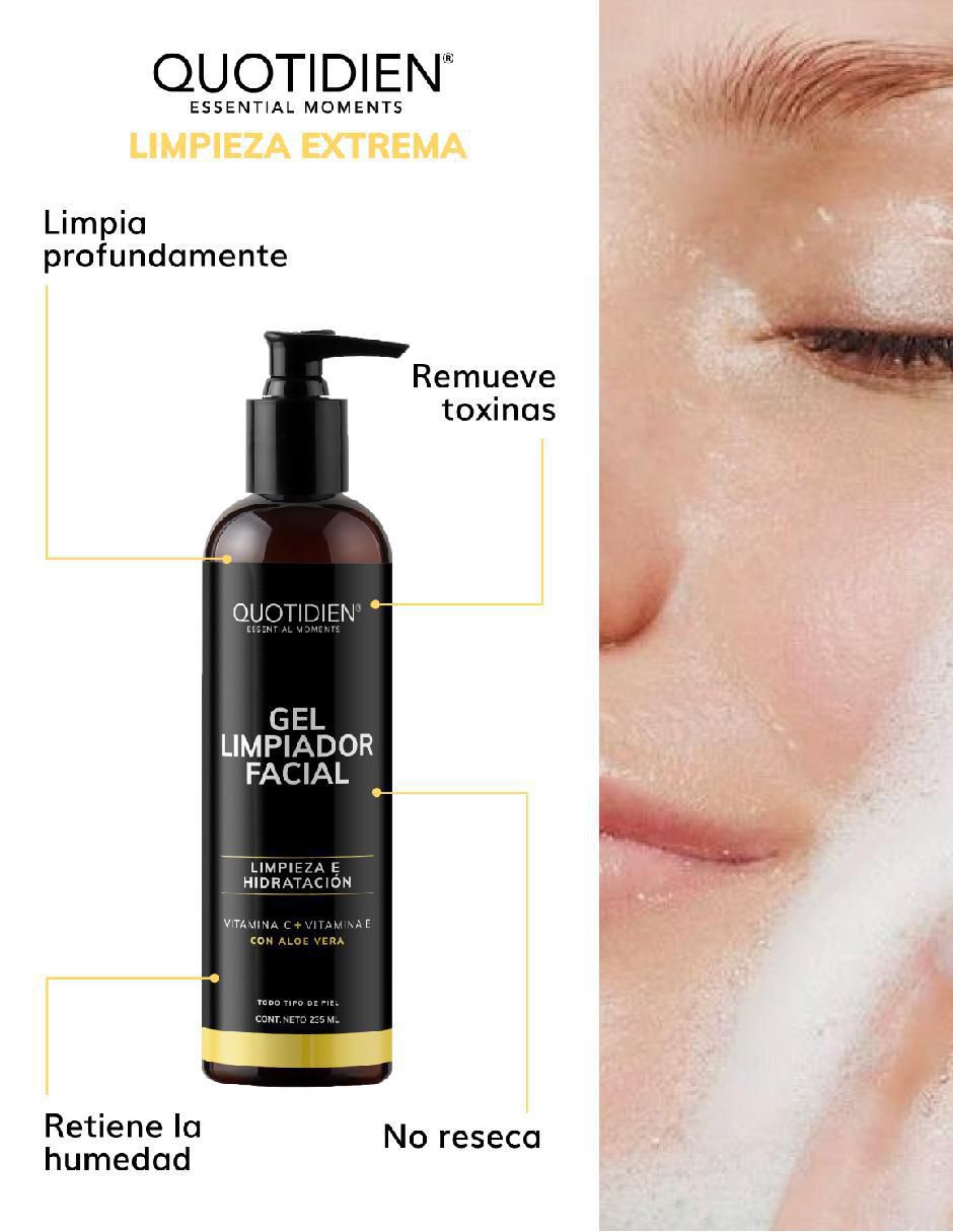 Tratamiento facial Kit Facial Limpiador + tónico + Serum Vitamina C + Suero Acido Hialuronico + niacinamida, gel contorno de ojos  Skin Care antiedad 5