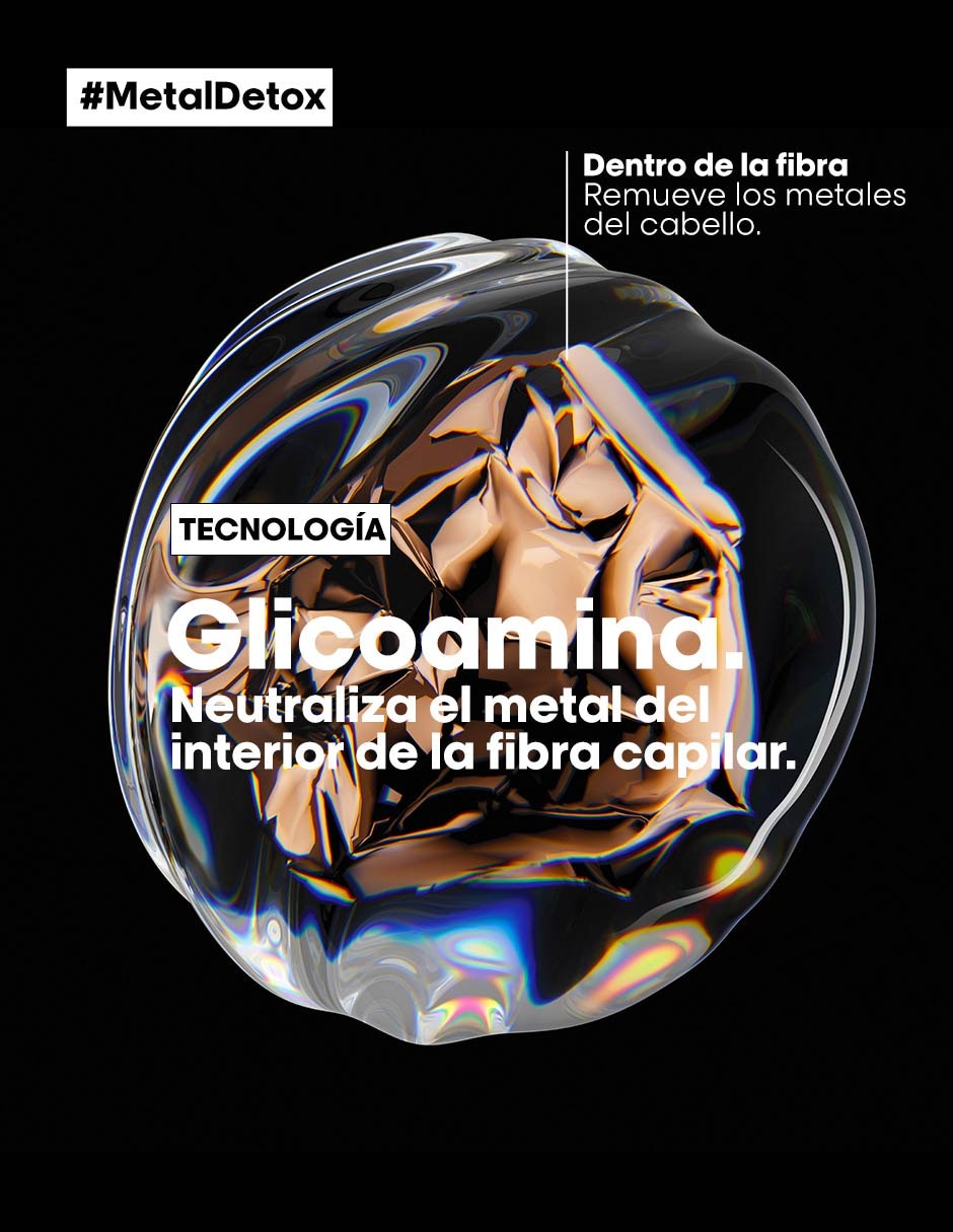 Shampoo reparador para cabello anti- depósito de metales 500 ml 6