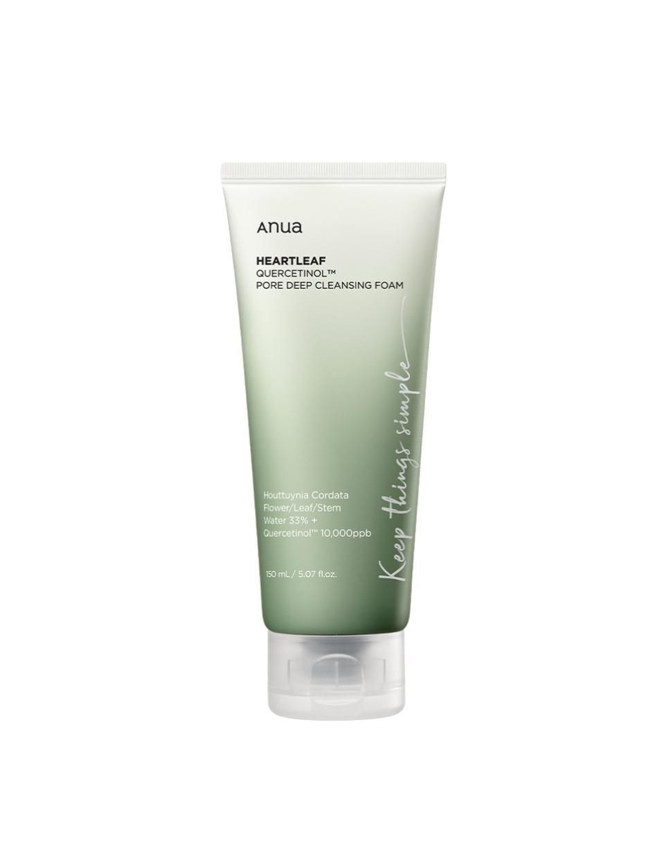 Limpiador facial Heartleaf Quercetinol Pore Deep Cleansing foam para disminuir puntos negros