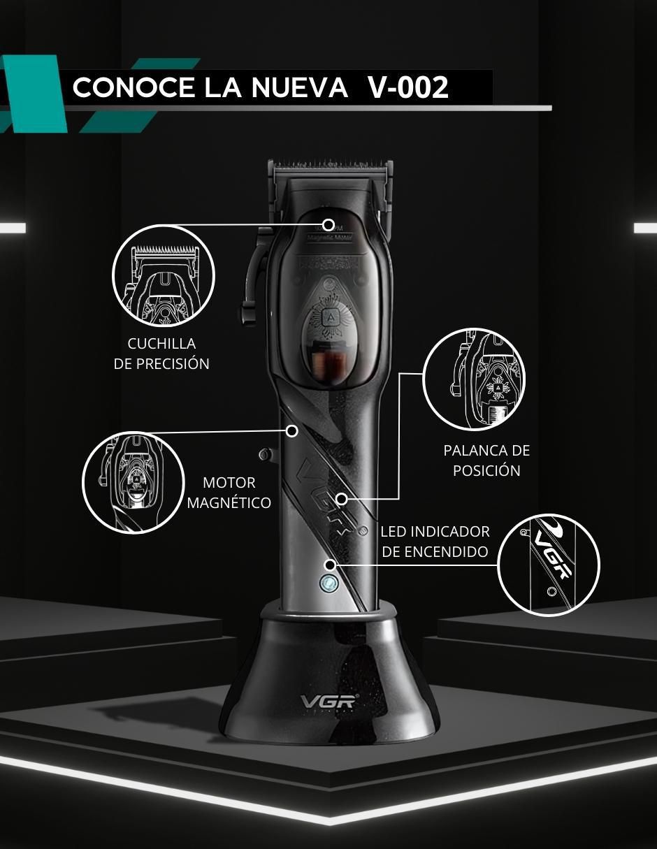 Recortadora para cabello, barba y cuerpo VGR V-002 6