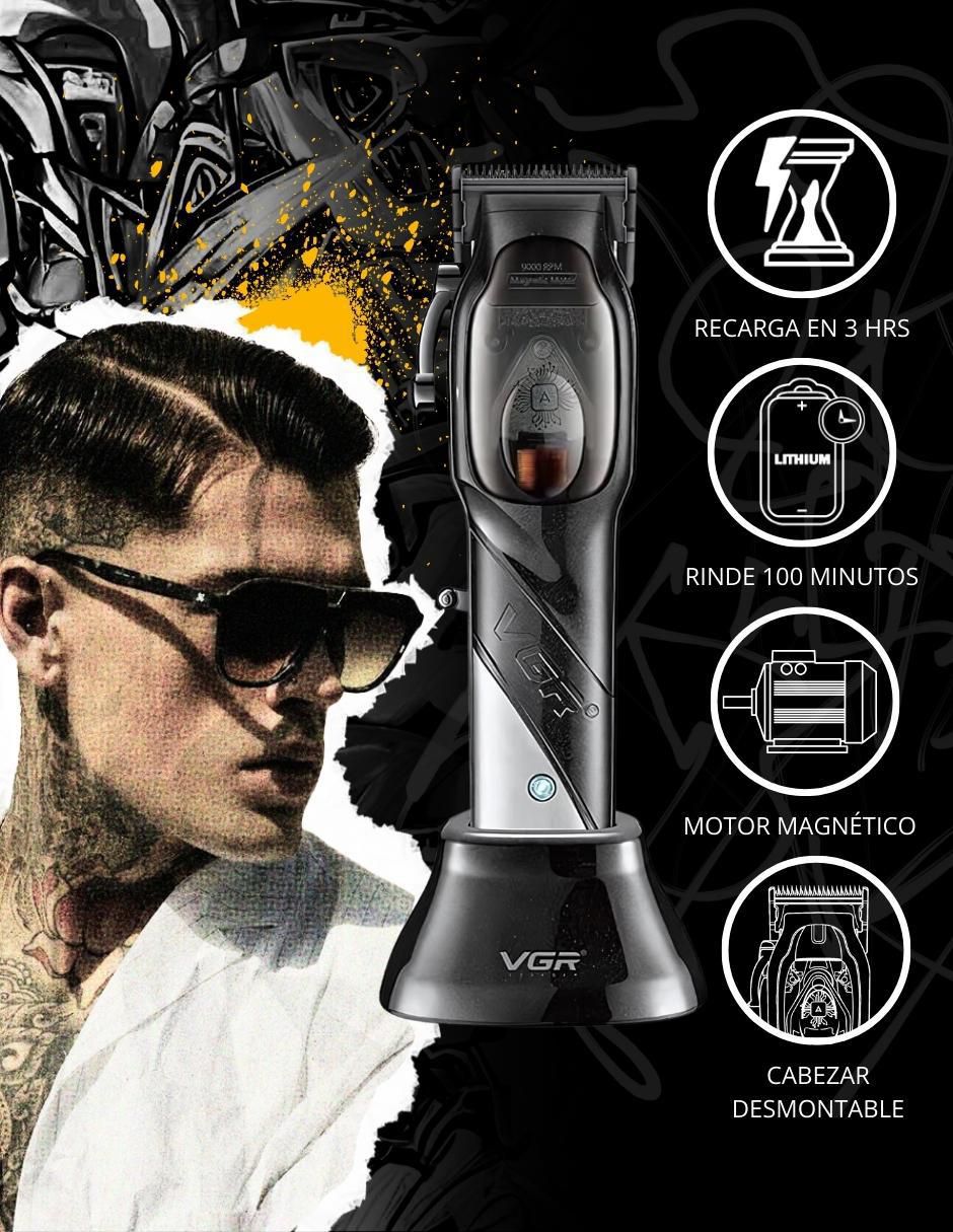 Recortadora para cabello, barba y cuerpo VGR V-002 8