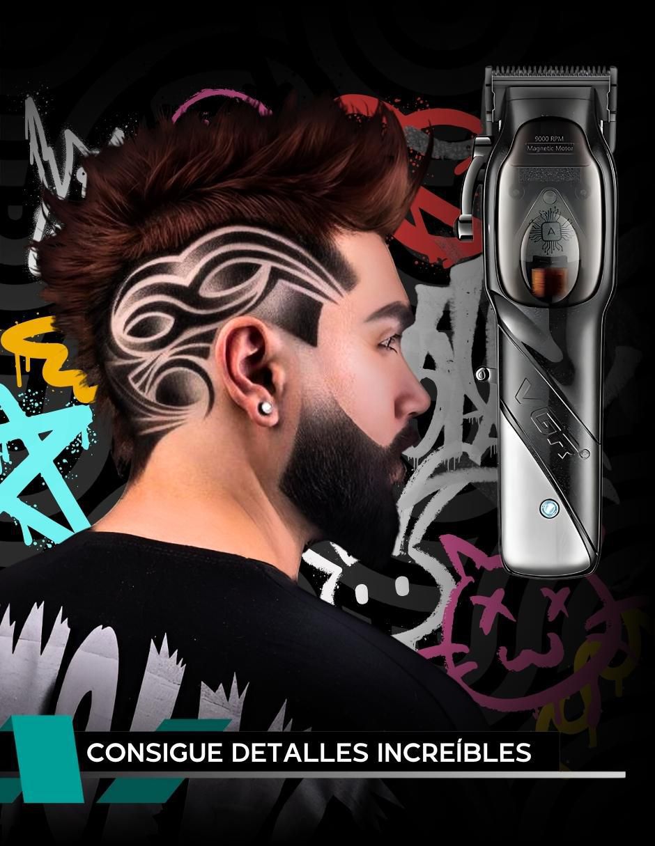 Recortadora para cabello, barba y cuerpo VGR V-002 9