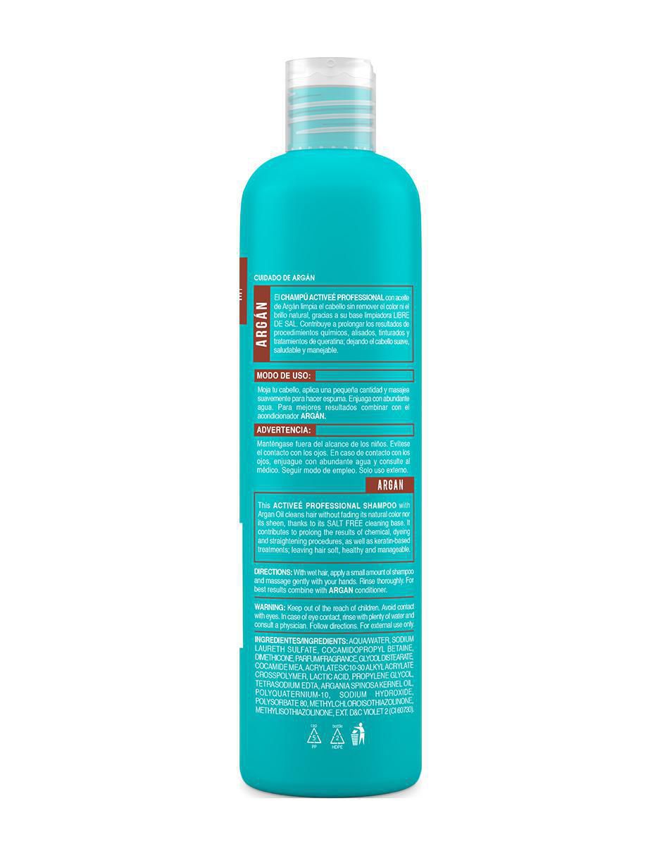 Shampoo hidratante para cabello Argán 6
