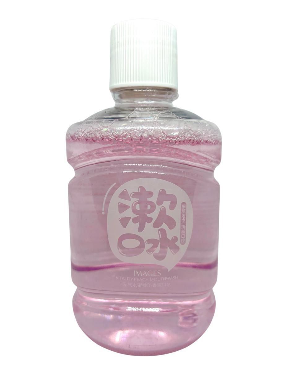 Enjuague bucal sabor durazno de 350 ml