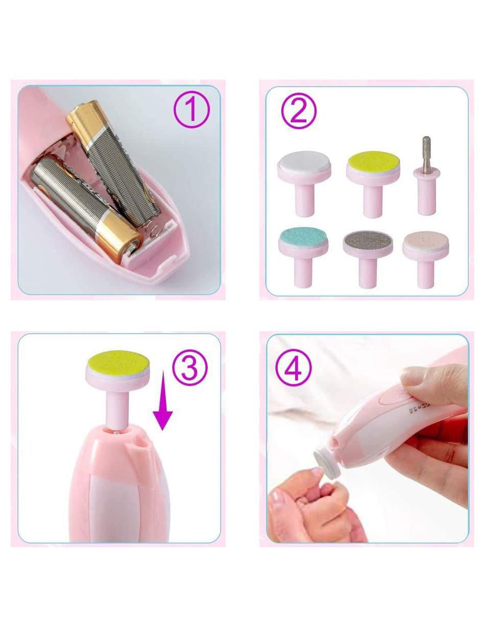 Kit lima eléctrica para uñas y pies 1 cara 5