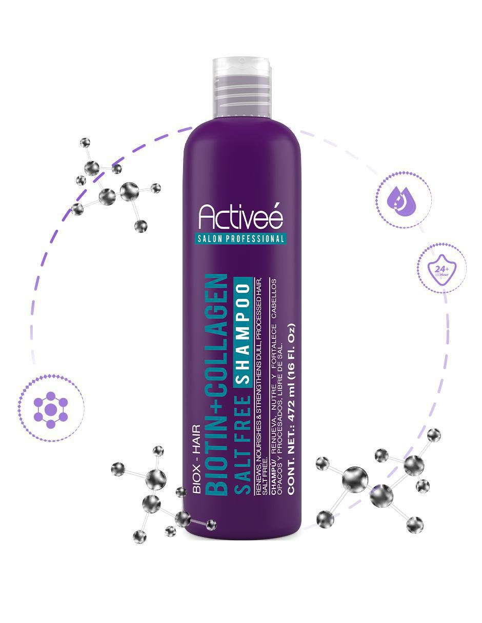 Shampoo reparador para cabello Biotin+Collagen 2