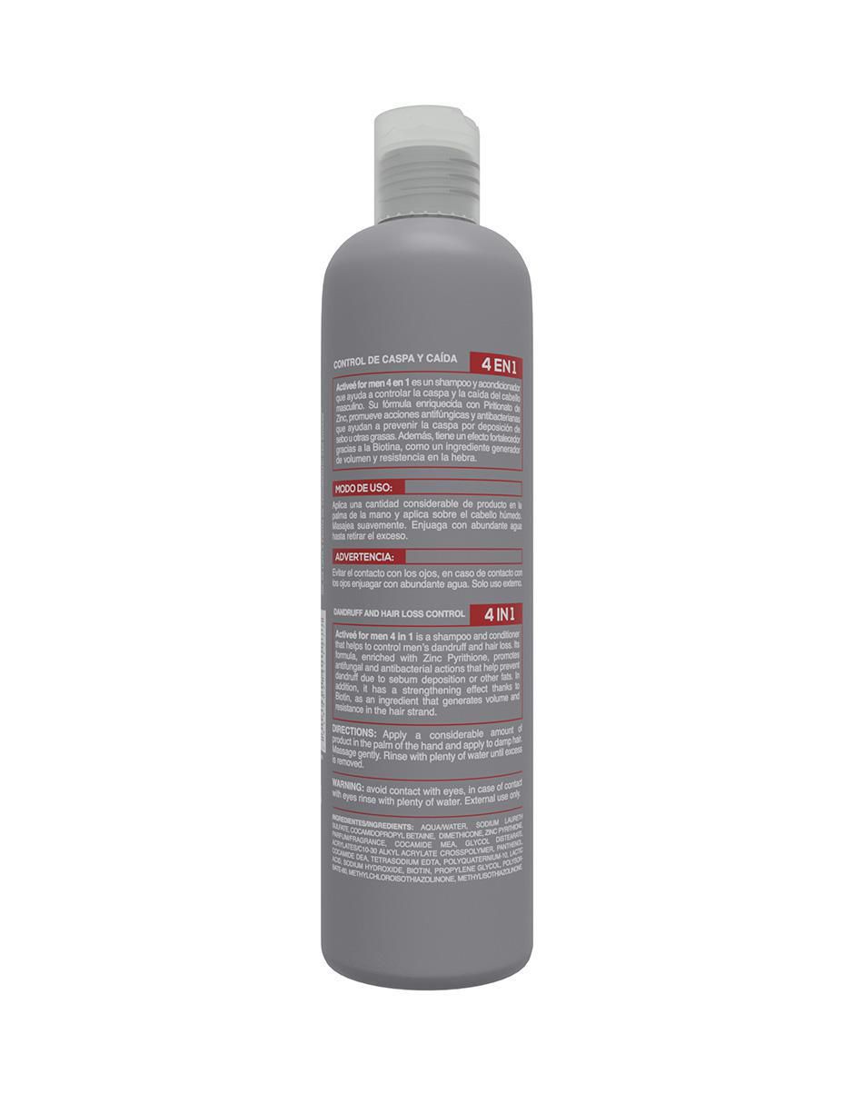 Shampoo hidratante para cabello Men 4 en 1 3