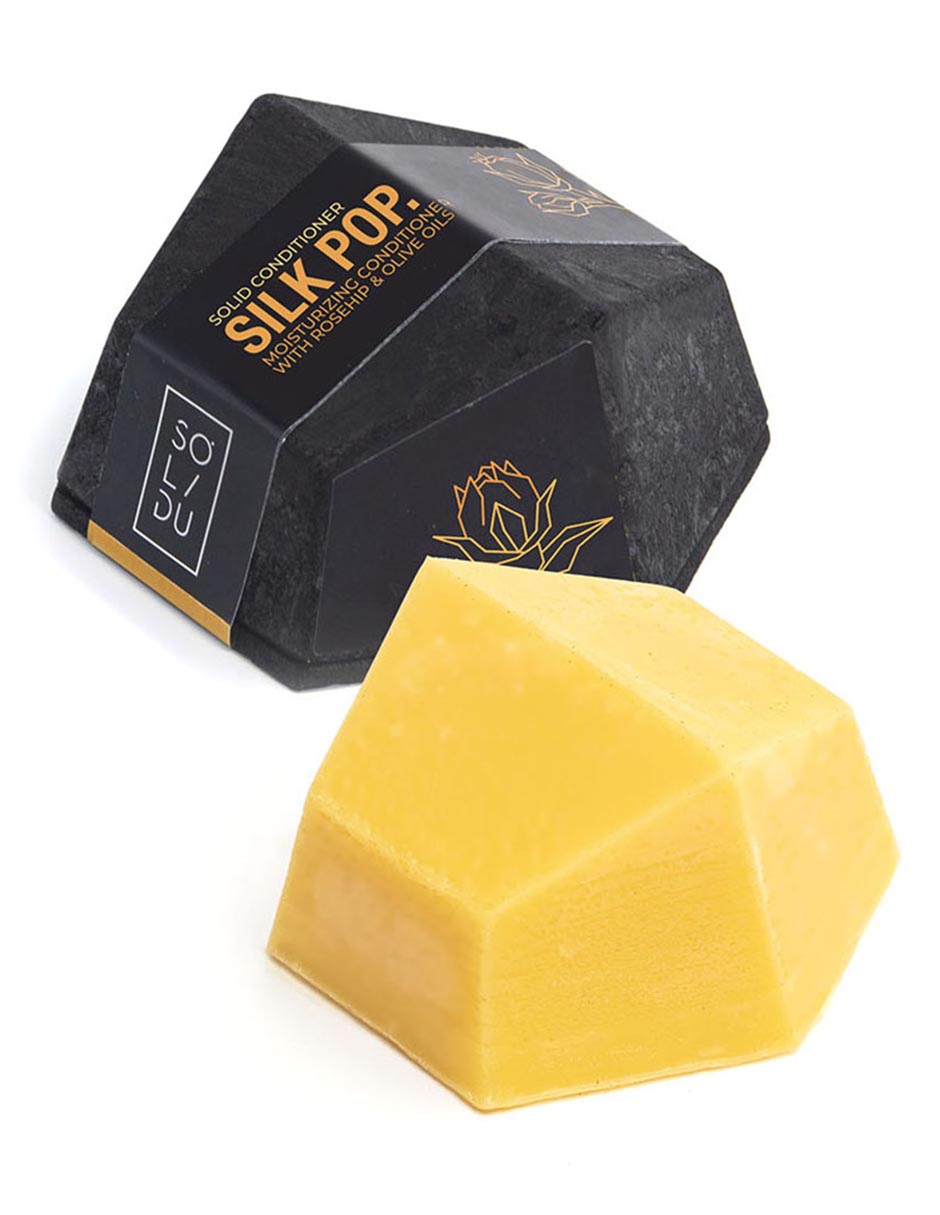 Acondicionador sólido Hidratante Con Aceite De Semilla De Rosa Mosqueta Silk Pop 100 g Acondicionador sólido Hidratante Con Aceite De Semilla De Rosa Mosqueta Silk Pop 100 g
