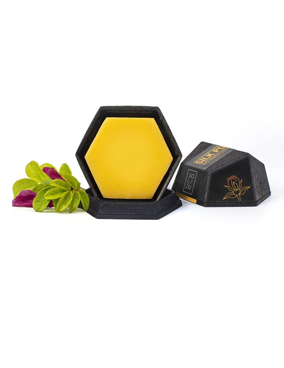 Acondicionador sólido Hidratante Con Aceite De Semilla De Rosa Mosqueta Silk Pop  100 g 3