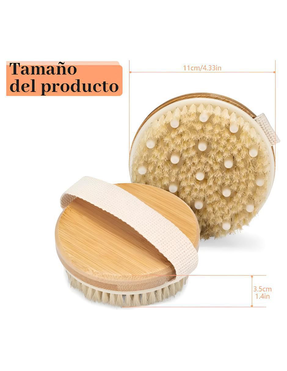 Cepillo para cuerpo de madera 6