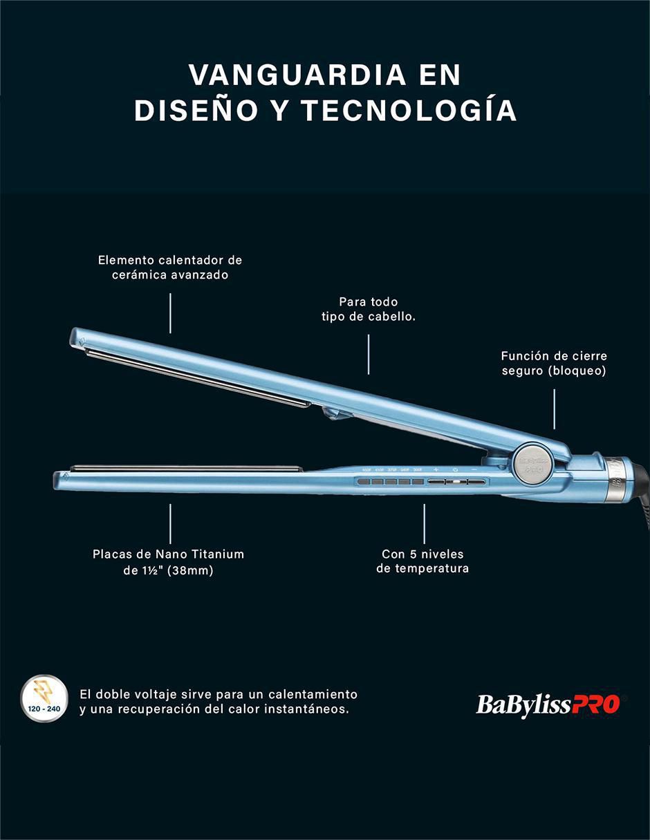 Alaciadora BNT4093 TRS placas de nano titanium 3
