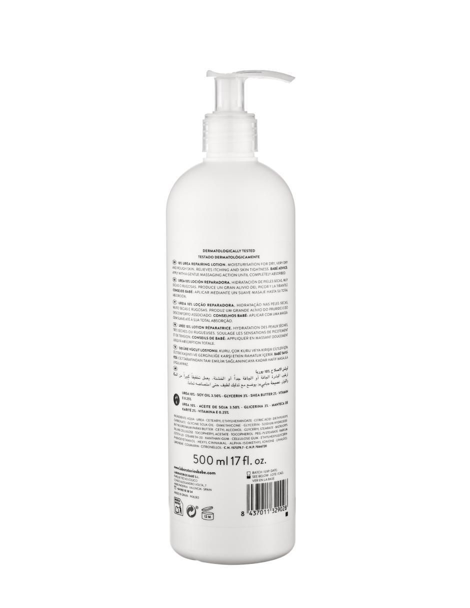 Loción corporal hidratante reparadora Urea 10% 3