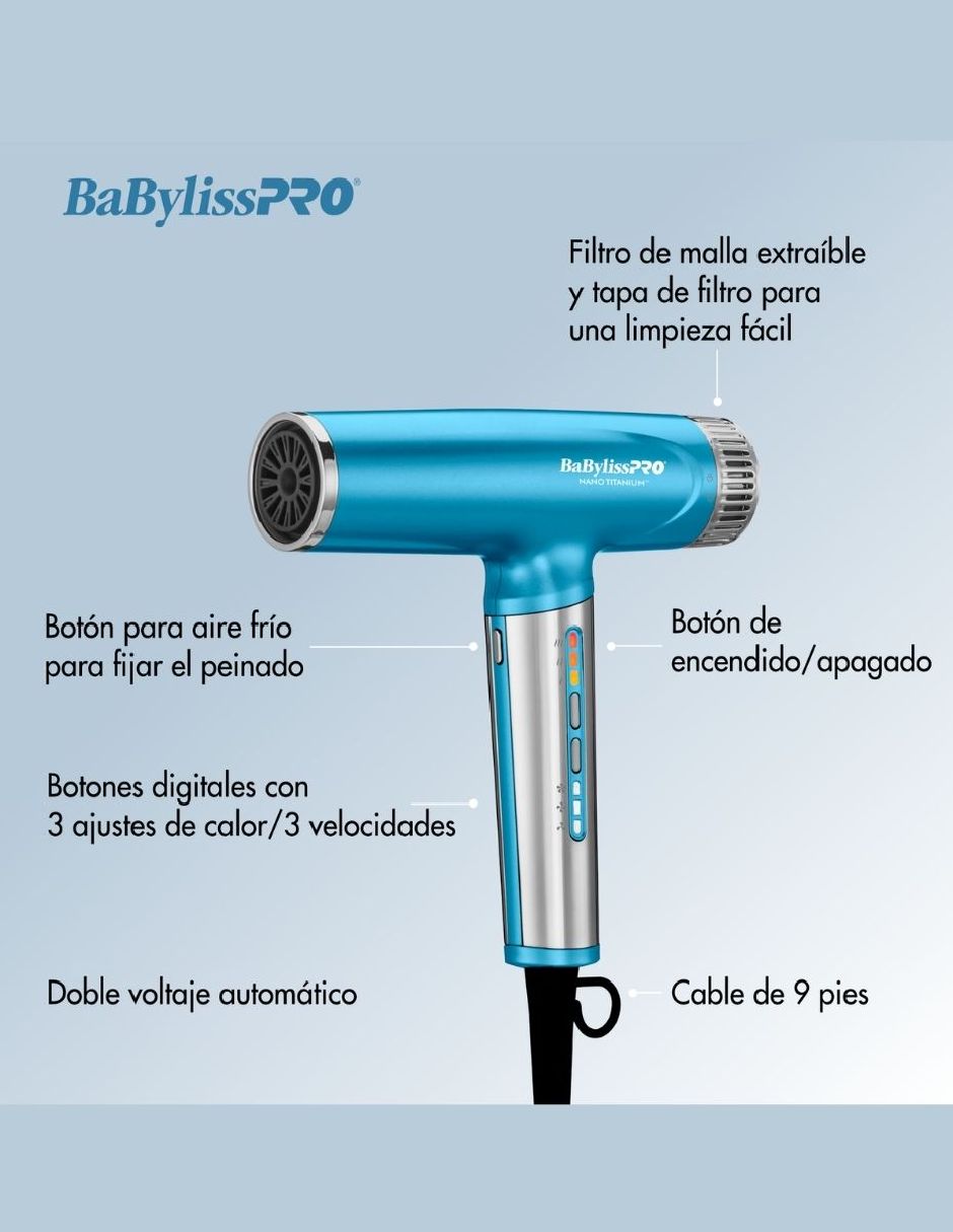 Secadora de cabello Ionic BNTC9200ES 8