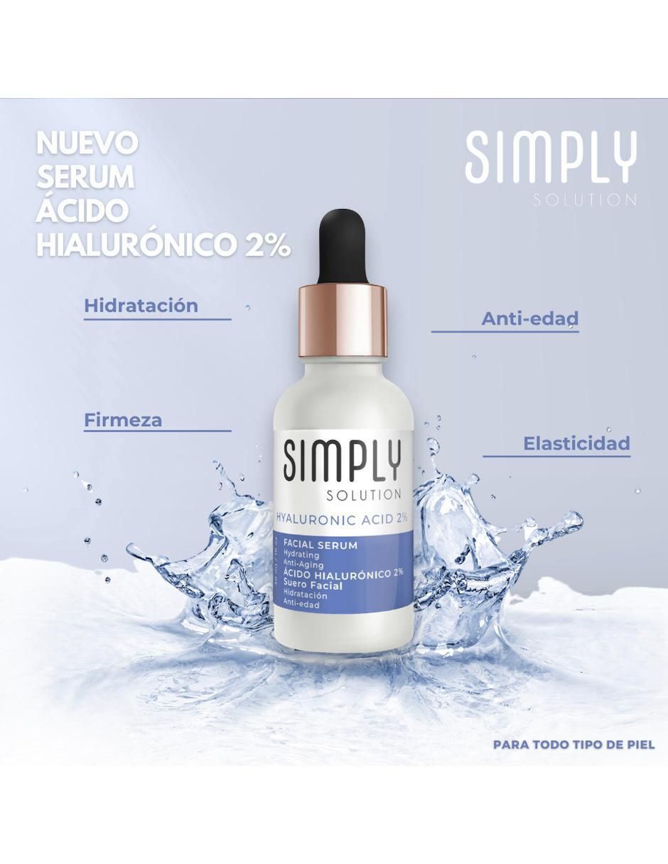 Sérum antiedad facial acido hialuronico 2% todo tipo piel 2