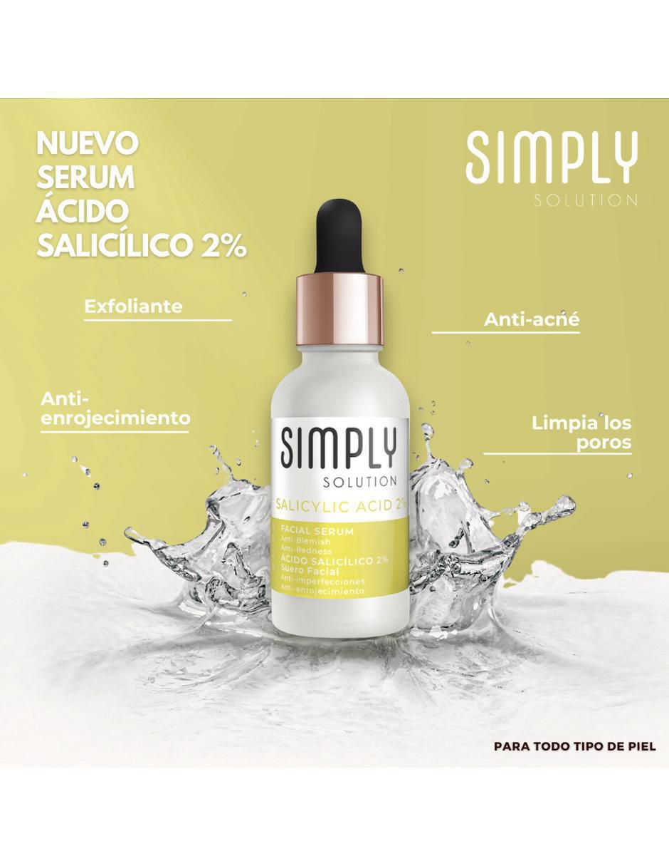 Sérum antiacné facial acido salicilico 2% para piel mixta y grasa 4