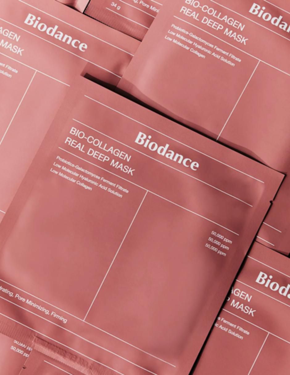 Bio Collagen Real Deep Mask para hidratar 2