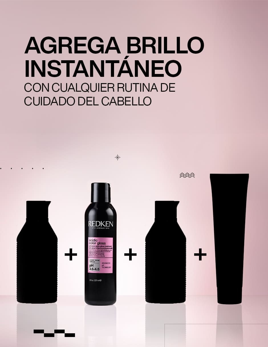 Tratamiento para capilar Activated Glass Gloss Treatment reparador Redken Acidic Color Gloss 10