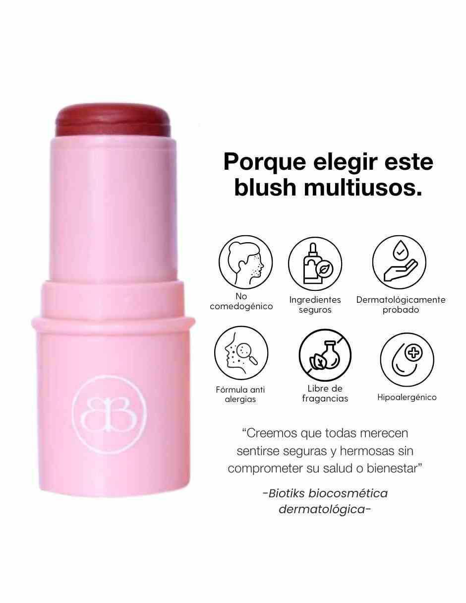 Blush "en" (si aplica) barra biotiks sin familia