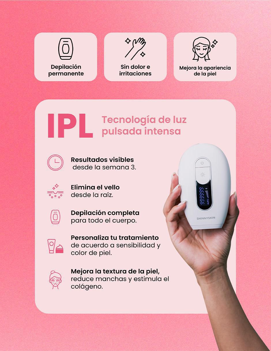 Depiladora ipl "para" rostro y cuerpo shinnyskin depiladora shinnyskin ipl pro
