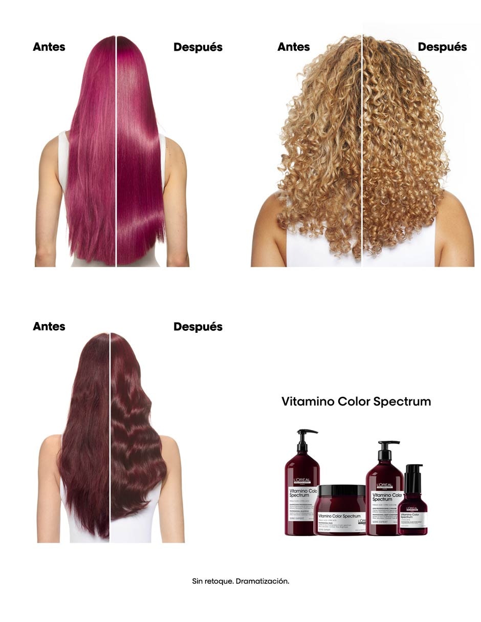 Shampoo protector de color para cabello Vitamino Color Spectrum 500 ml 3