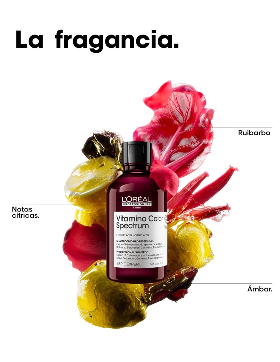 Shampoo protector de color para cabello Vitamino Color Spectrum 300 ml 5