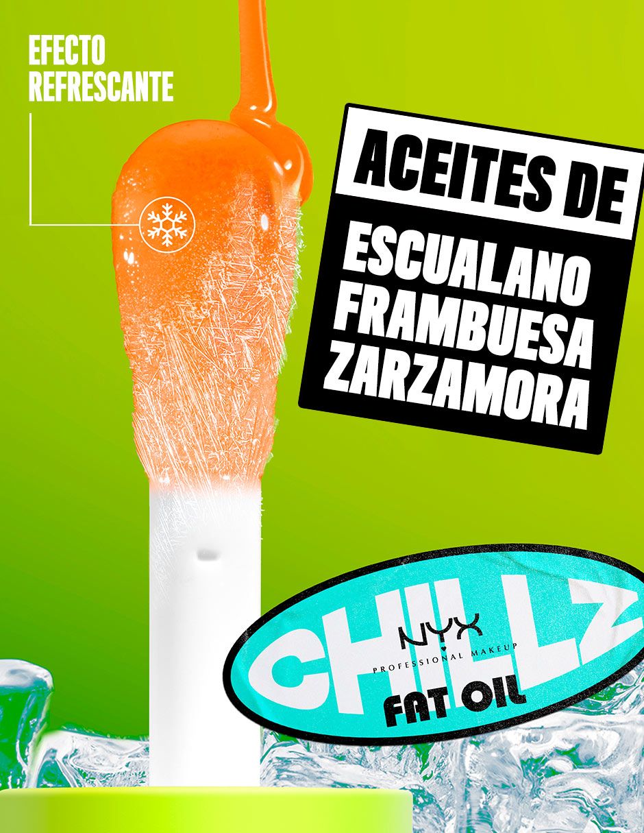 Fat Oil Chillz. Gloss,NARANJA