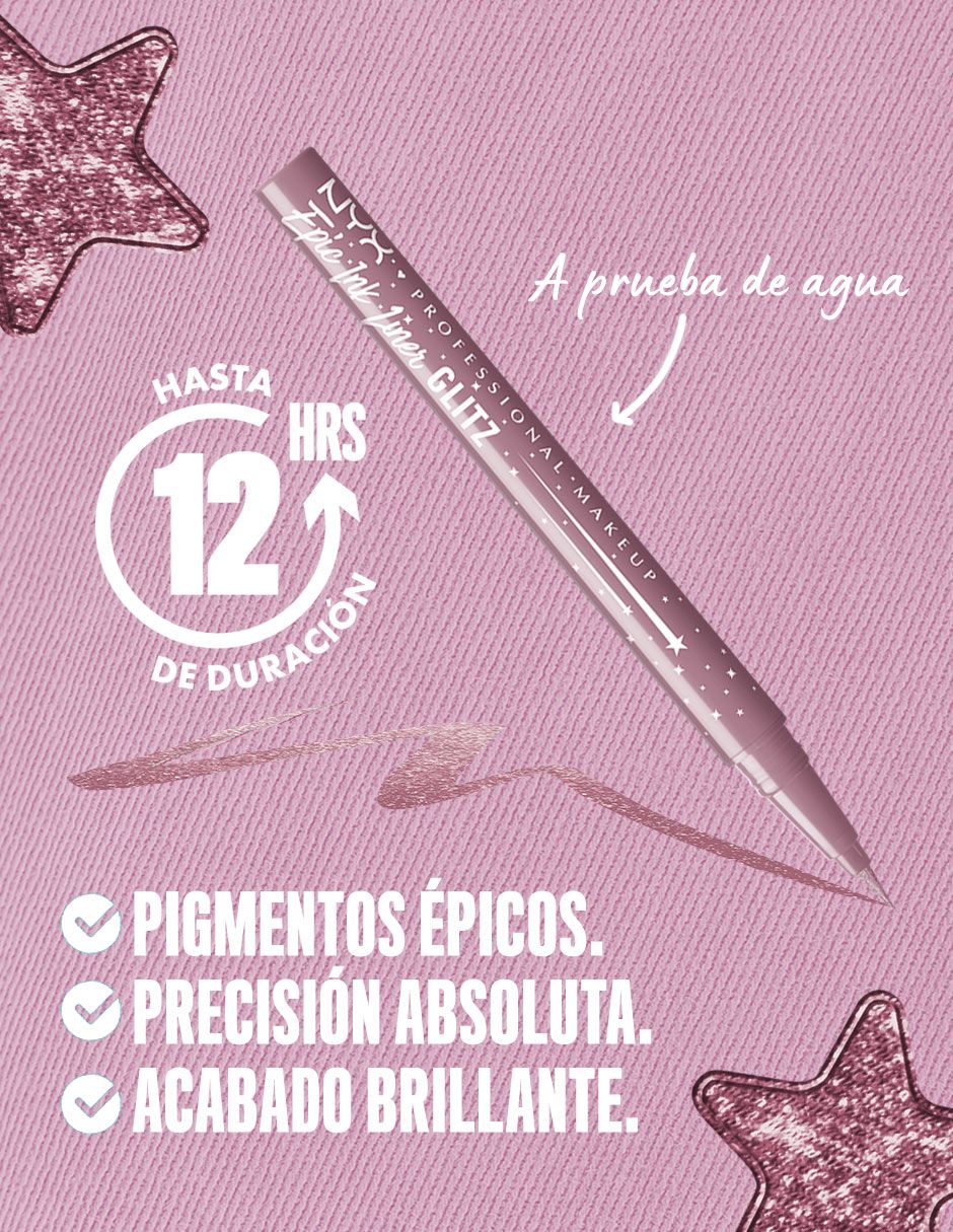 Delineador para ojos glitter p Epic Ink Liner 6