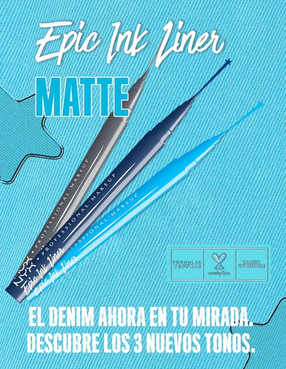 Delineador para ojos mate Nyx Professional Makeup Epic Ink Liner 7