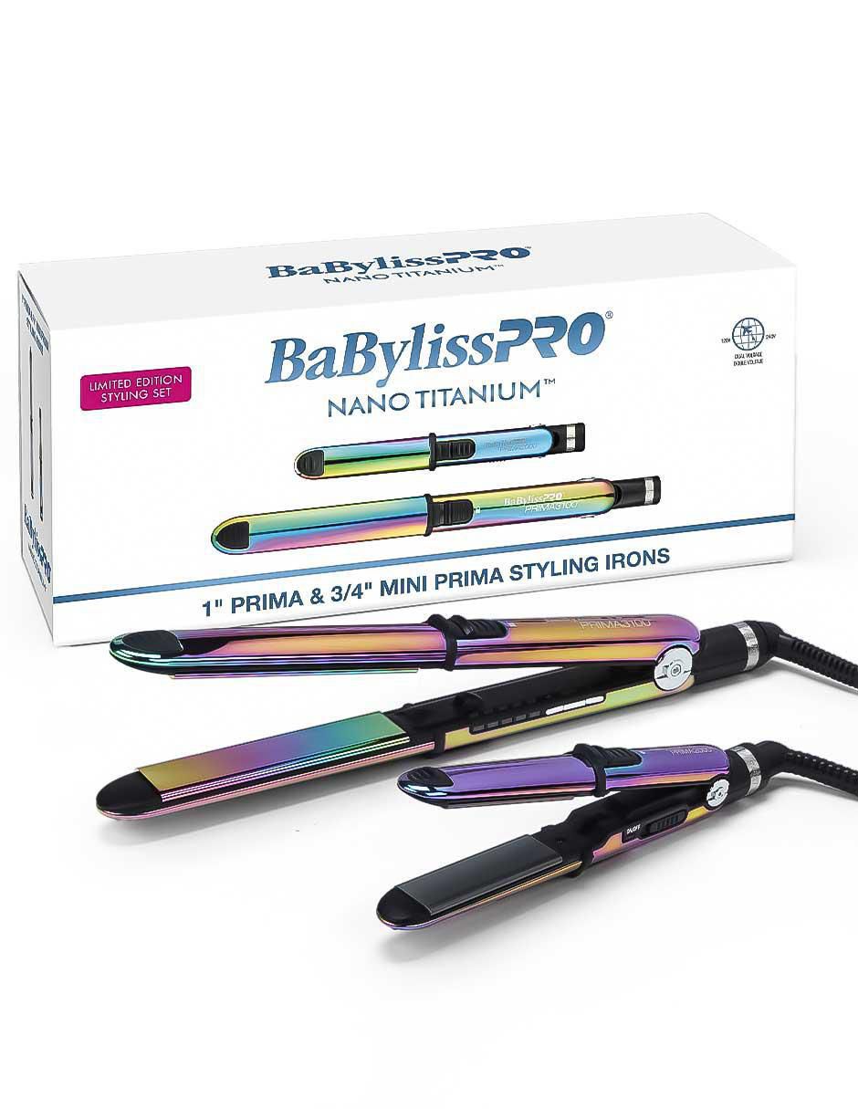 Set alaciadora Babyliss Pro BNTPPRB75 placas de nano titanium