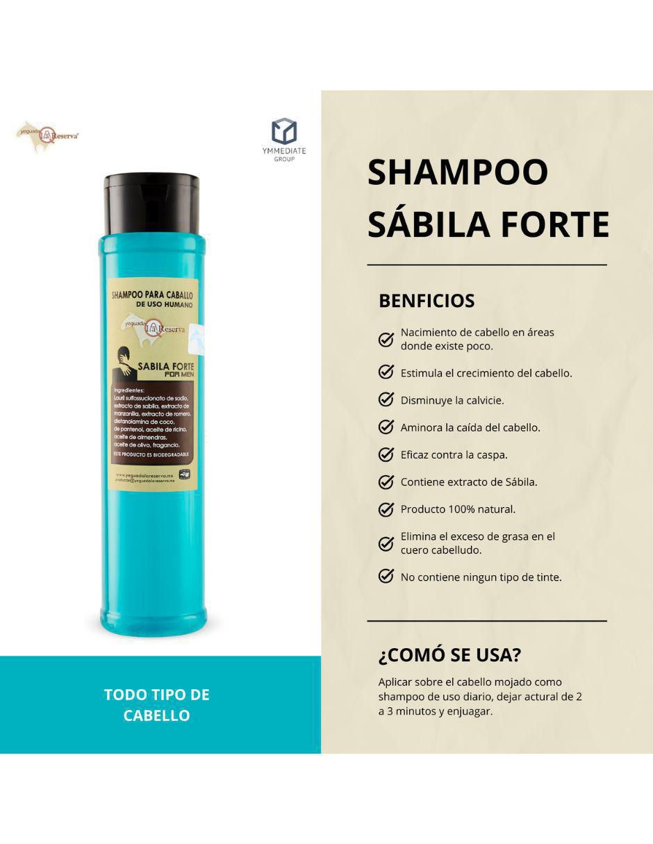 Shampoo anticaída para cabello Sábila Forte 700 ml 2