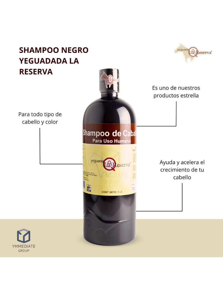 Set capilar Shampoo De Caballo Negro + Colágeno Chico para todo tipo 2 piezas 3
