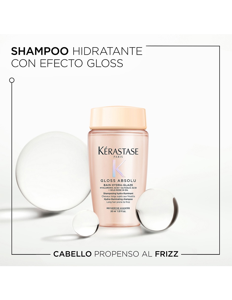Shampoo para cabello seco Bain Hydra-Glaze Travel Size Gloss Absolu 30 ml 2