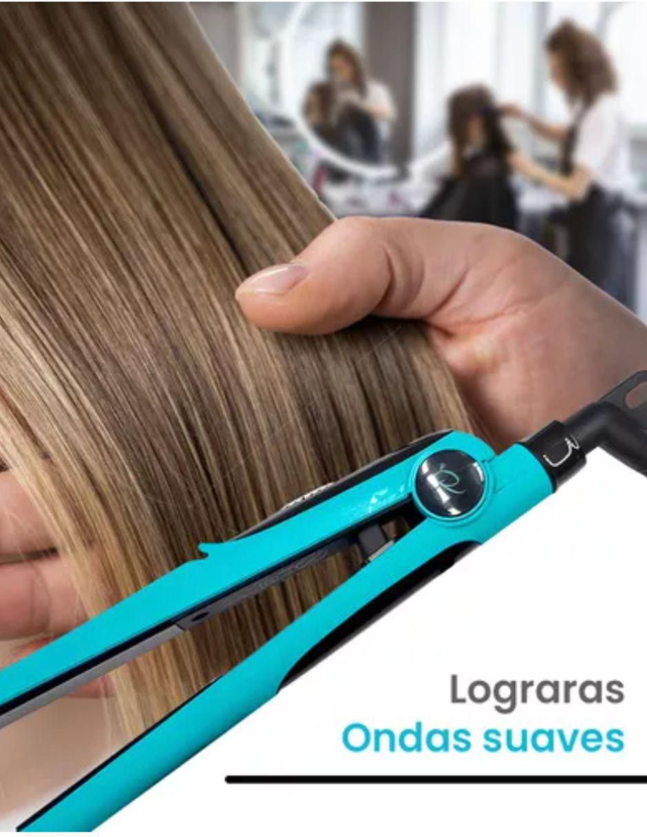 Mini alaciadora Mini Tourmaline flat iron placas de cerámica - turmalina 3