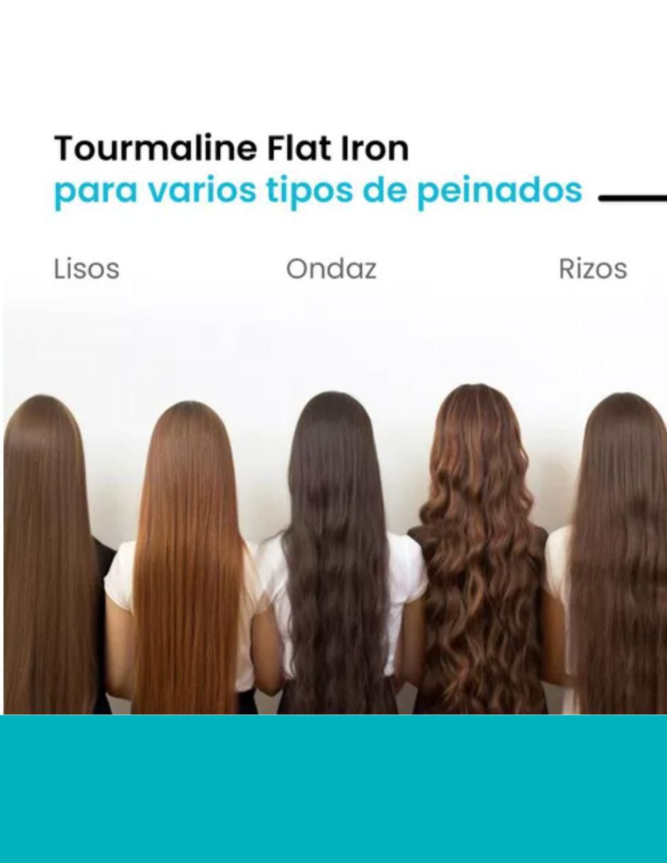 Mini alaciadora Mini Tourmaline flat iron placas de cerámica - turmalina 5