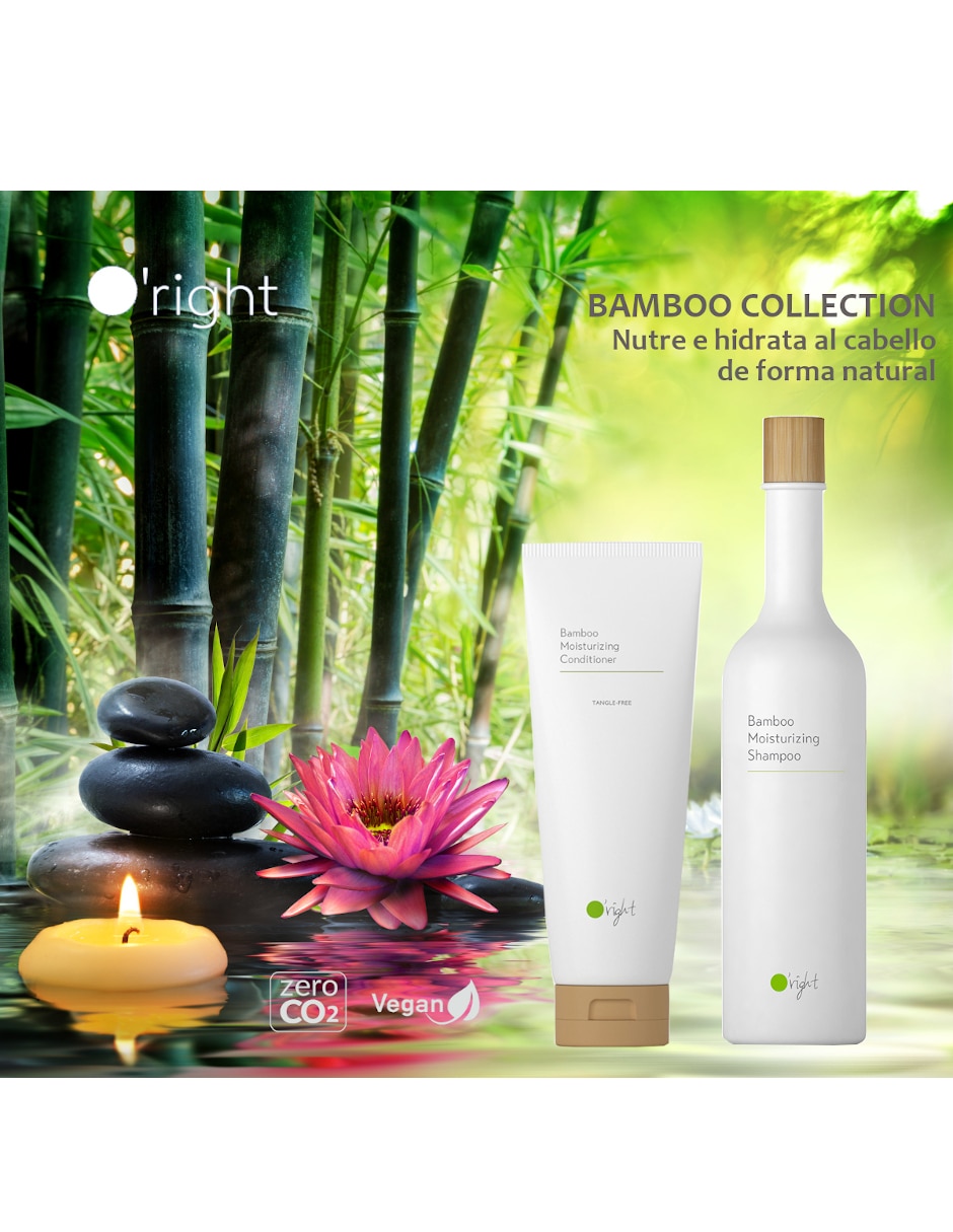 Shampoo hidratante para cabello Bamboo Moisturizing 400 ml 2