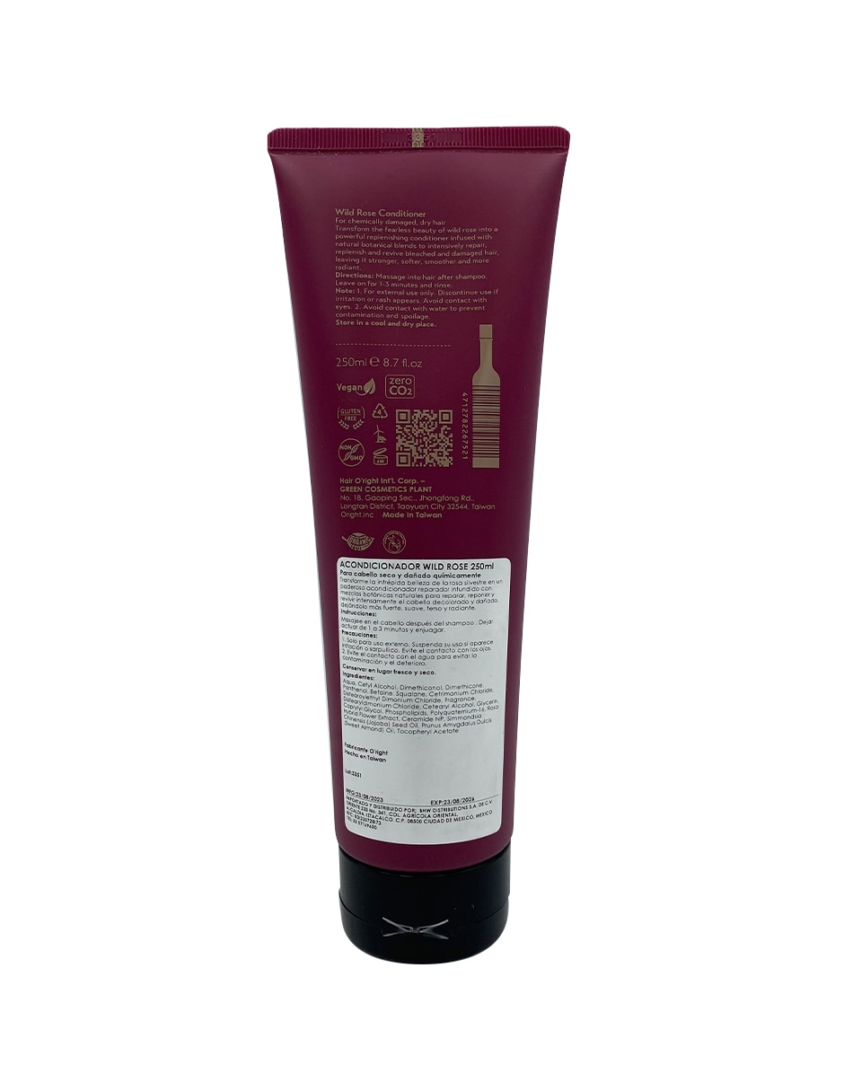 Acondicionador para cabello Wild Rose 250 ml 2