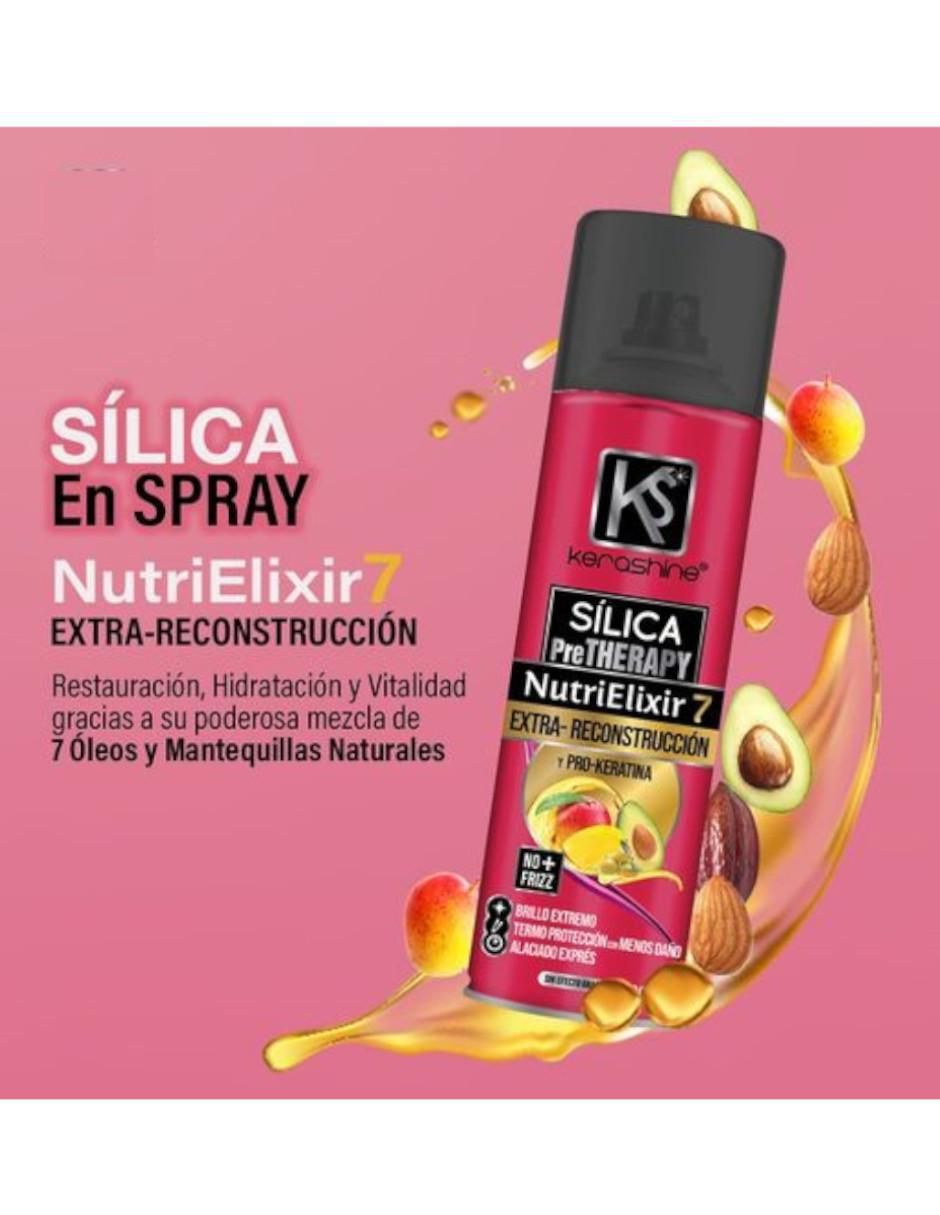 Set capilar Sílica Spray Nutrielixir Protección Térmica para todo tipo 3 piezas 2