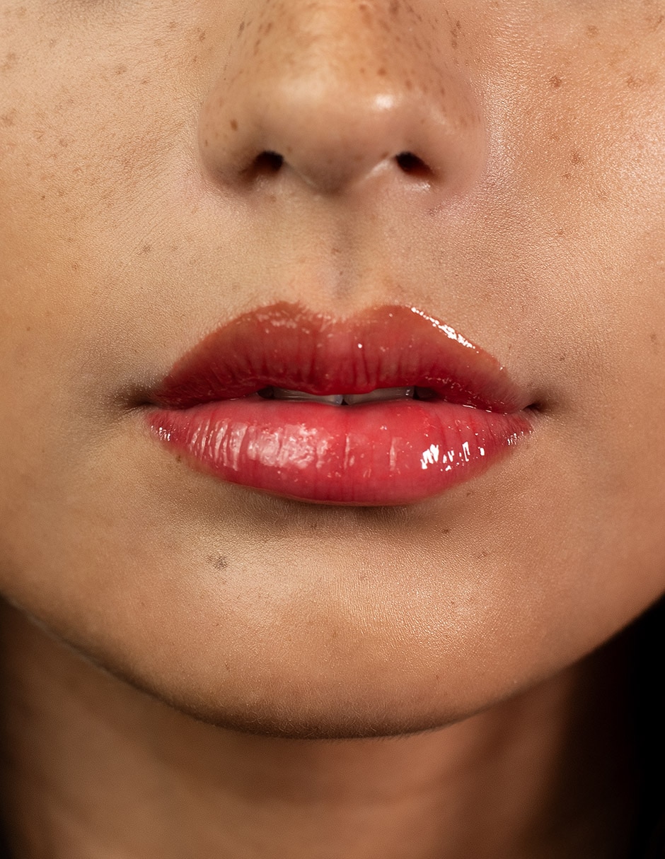Brillo hidratante para labios con,NARANJ