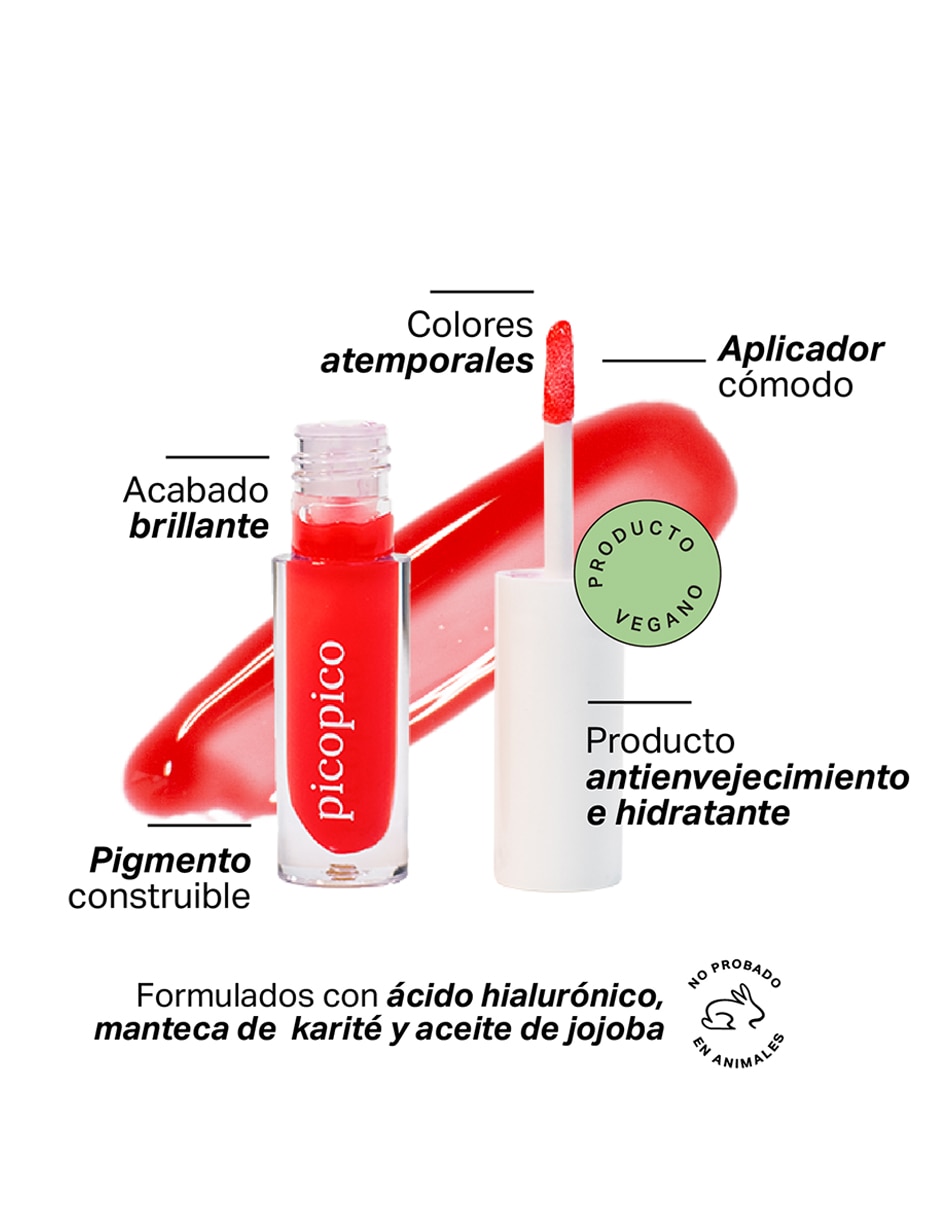 Brillo hidratante para labios con,NARANJ