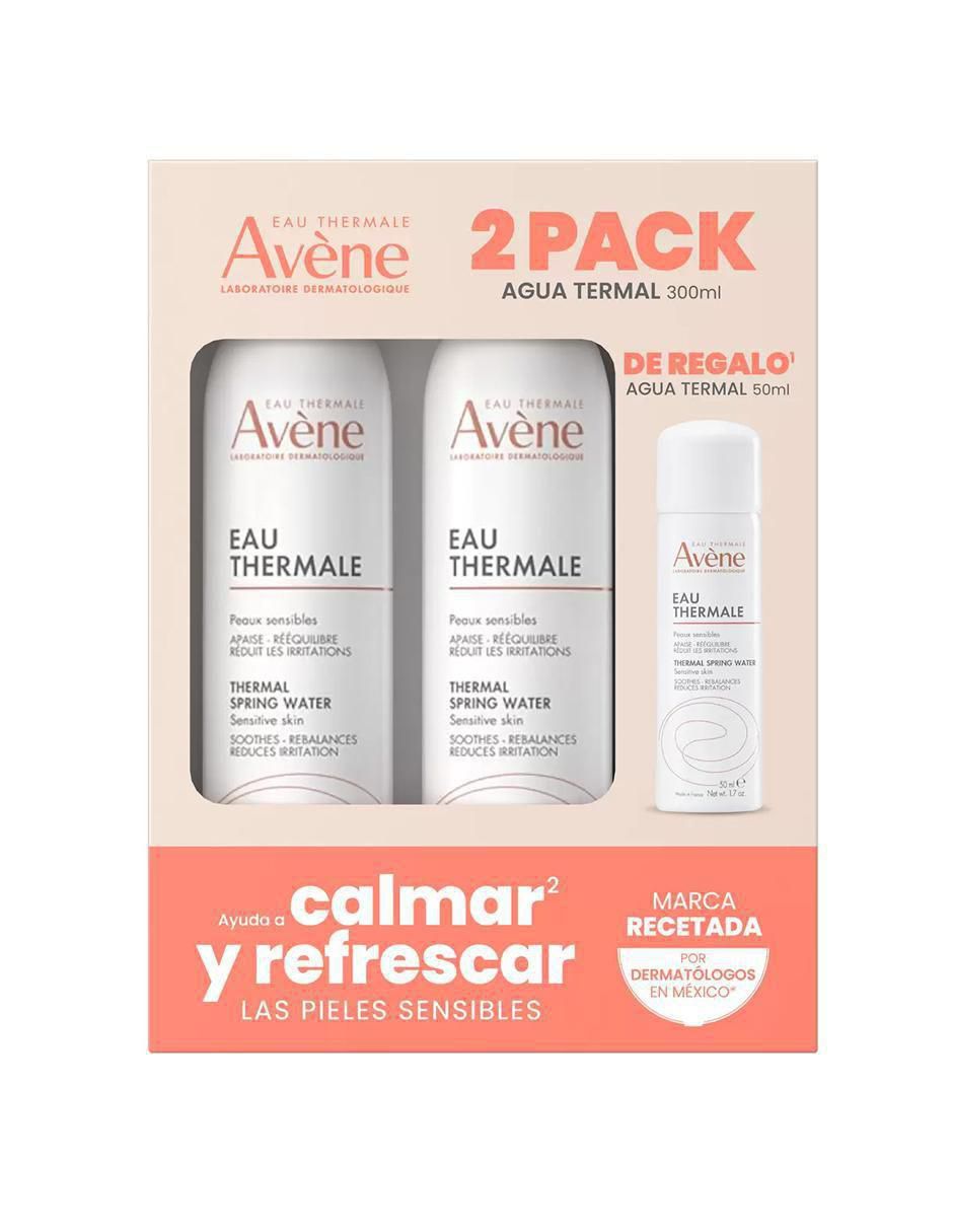 Set limpiador rostro y cuerpo Agua Termal para calmar la piel 2