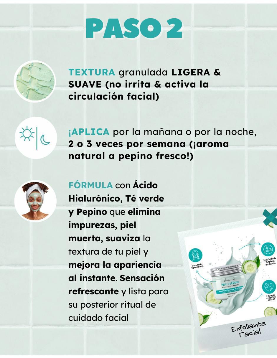 Kit de tratamiento facial exfoliante 4