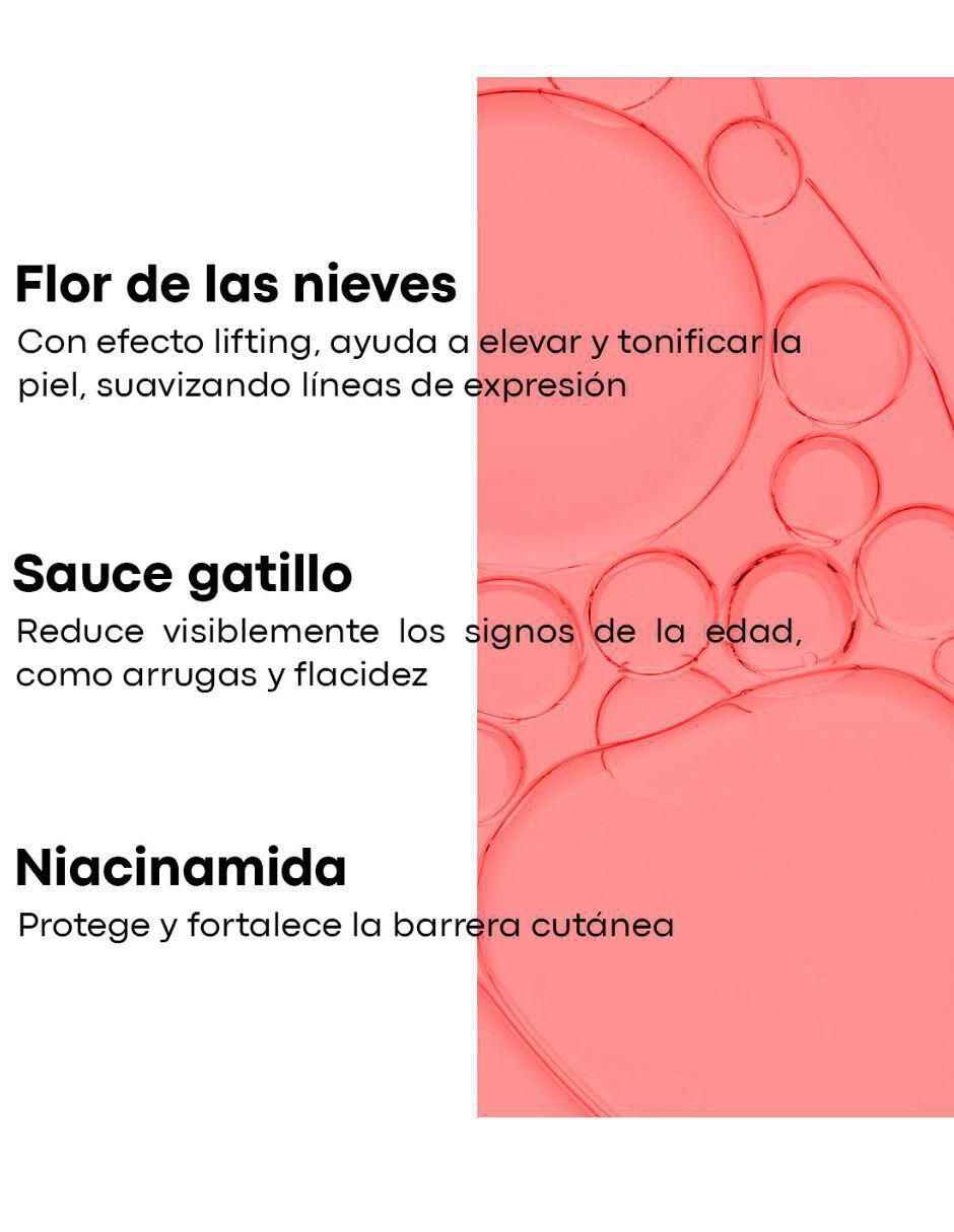 Sérum facial Seducción Hidratante Antiarrugas con Ácido Hialurónico, Niacinamida, Vitamina E y Extracto de Sauce Gatillo Seducción de piel normal y seca 5