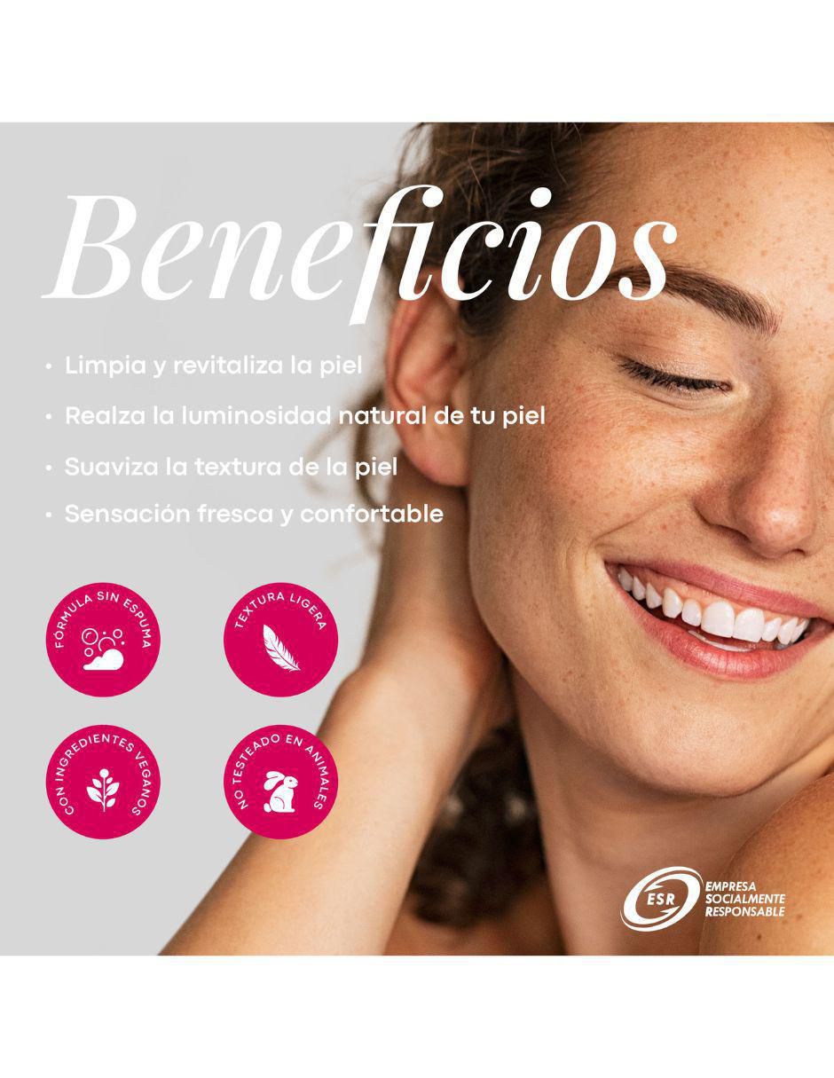 Gel limpiador facial con niacinamida Radiante para exfoliar 4