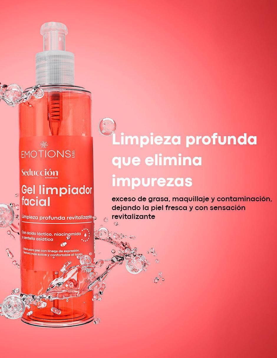 Limpiador facial gel radiante con Niacinamida  Seducción para desintoxicar 2