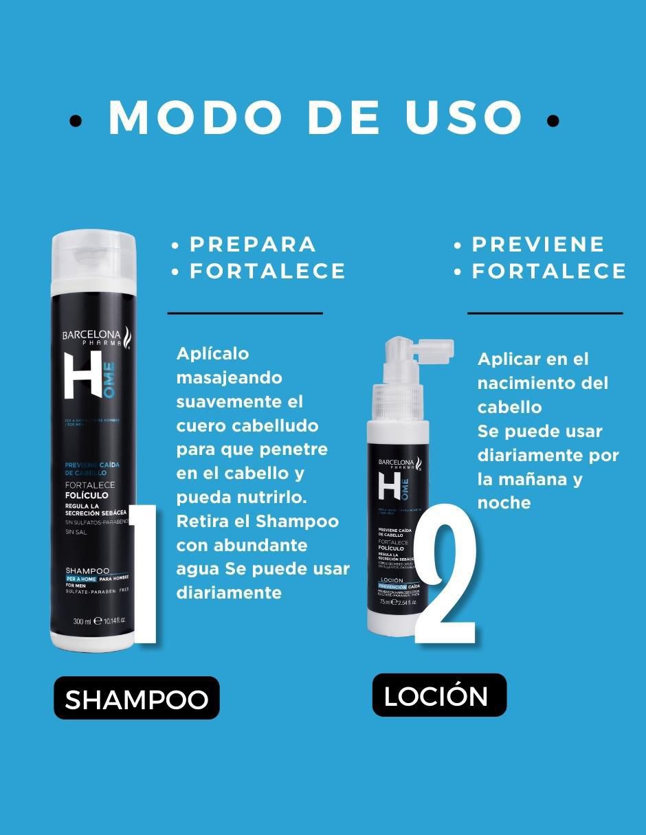 Set tratamiento capilar dúo prevención caída shampoo + loción anti caída con prohairin B4 8